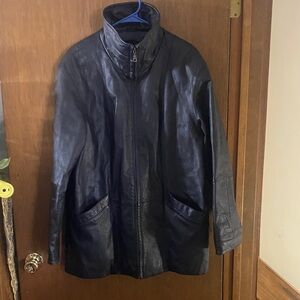 Wilsons Leather Women’s Black Zip-Up Jacket – Size L – Genuine Leather